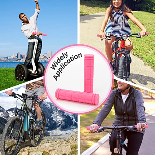 Non-Slip Rubber Bike Handlebar Grips - Pink