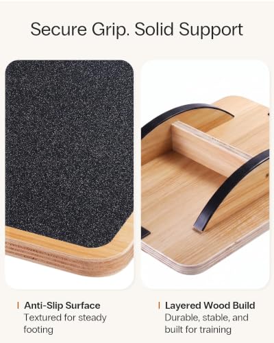 Wooden Balance Board for Core Stability & Balance Training