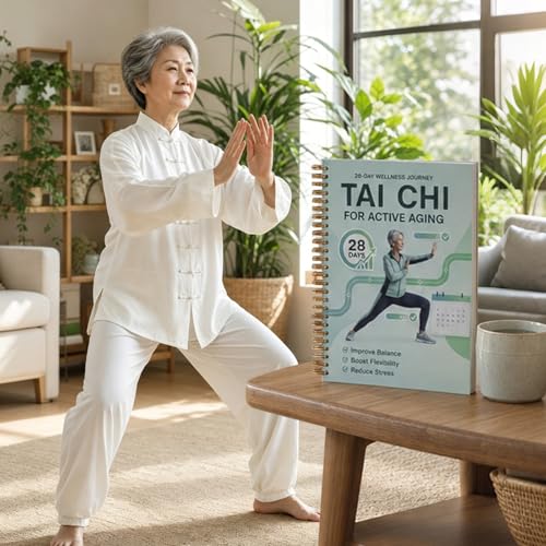 Tai Chi Book for Beginners - 28 Day Morning Plan, Green