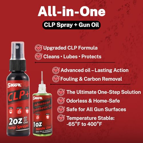 CLP Gun Oil Cleaner & Lubricant Kit - Universal Cleaning Set with 2oz