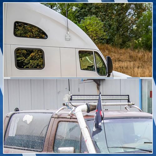Shimeyao CB Antenna Mount Bracket SO239 Studs | Rust-Resistant Galvanized CB Radio Mount