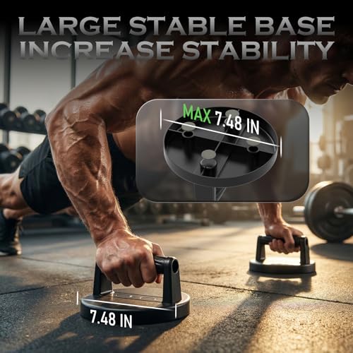 Push Up Bars with Ergonomic Grips - Black, Home Gym Equipment