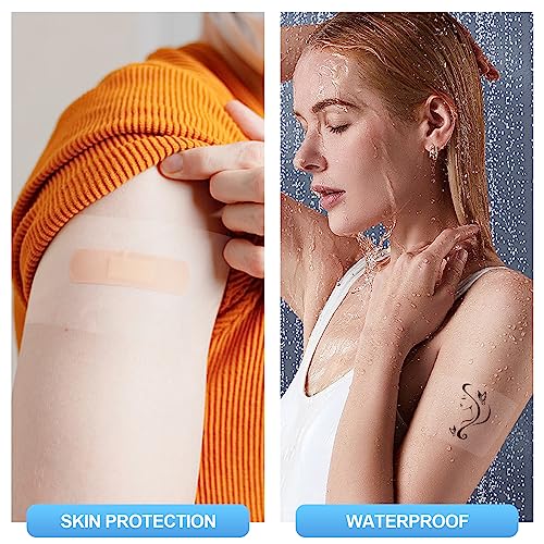 50 Waterproof Transparent Adhesive Bandages - 6x6 Inch