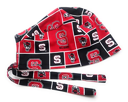 Handmade Scrub Hat - Doctor Nurse Tie Back Cap - Basketball