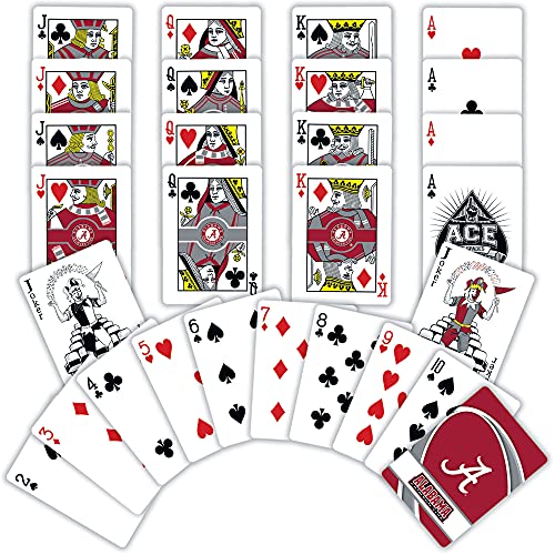 Alabama Crimson Tide Playing Cards - Premium Quality, 52 Cards
