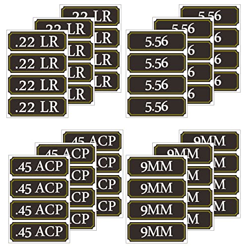Quality Ammo Can Labels Vinyl Sticker Set - Weatherproof Decals