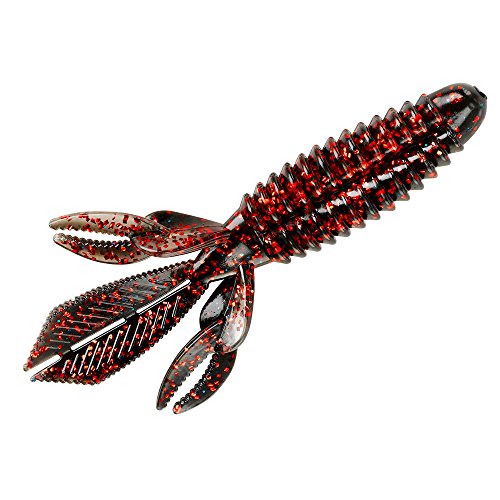 Wooly Bug Creature Bait - 4.25" Virgo Red Soft Plastic Fishing Lure