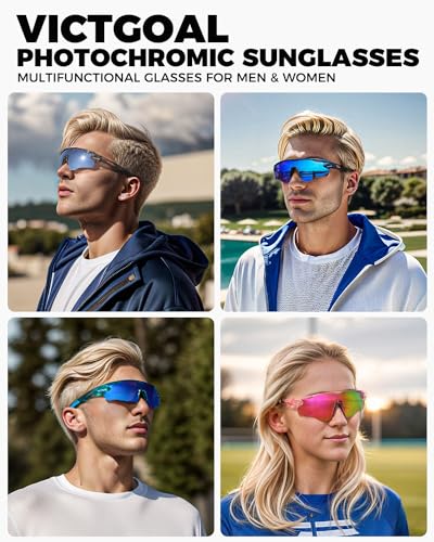 Photochromic Sunglasses for Men & Women - Grey UV Protection