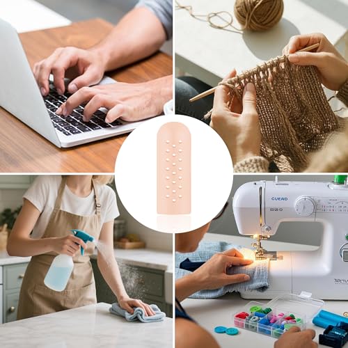 16-Piece Breathable Silicone Finger Cots - Flexible Finger Tip Protectors