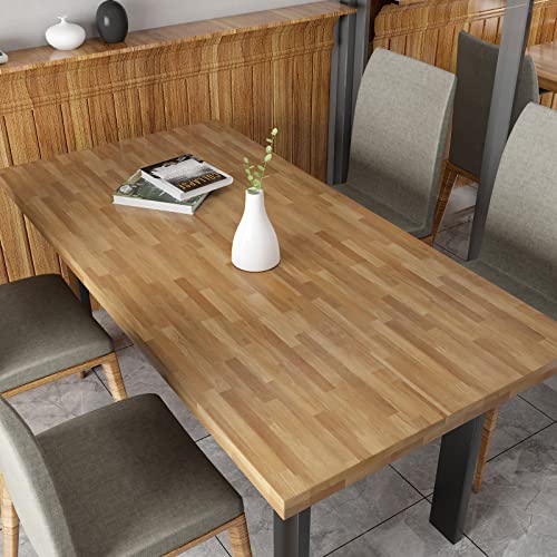 CRE8TIVE Brown Butcher Block Contact Paper for Countertops Waterproof Shiplap Peel and Stick Wallpaper Removable Self Adhesive Wood Contact Paper Vinyl Wrap for Kitchen Cabinets Shelf Liner 12"x80"