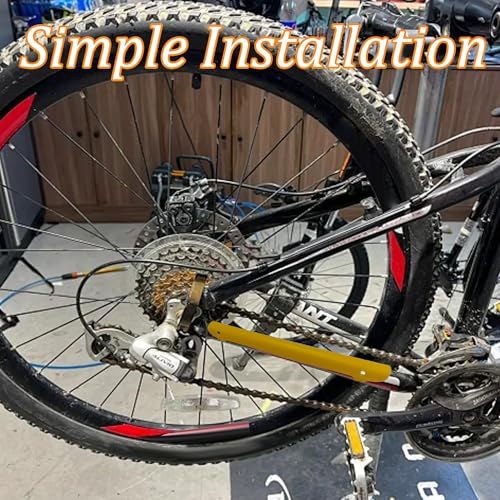 Bike Chainstay Protector - 2 Pack Anti-Scratch Frame Guard - Yellow