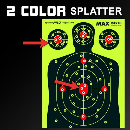 Extra Large Splatter Targets - High Visibility Yellow & White - 10 Pack