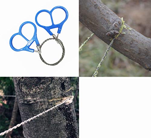 4-Pack Survival Wire Saw Set - Portable Stainless Steel Camping Tool
