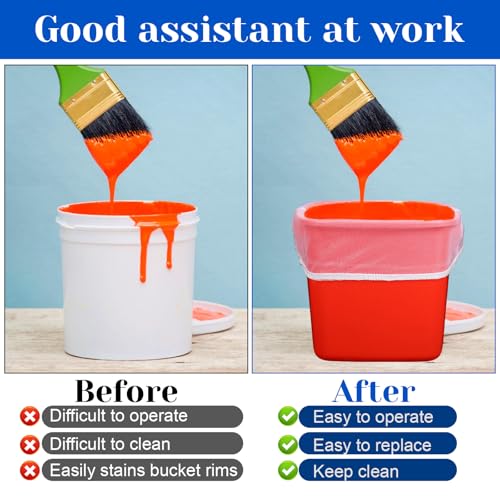 10 Pcs Paint Strainer Bags 1 Gallon Fine Mesh Filter Bag Strainer with Elastic Drawstring Top Opening Fine Mesh Paint Filter for for Paints Gardening Sprayers Hydroponic Tool