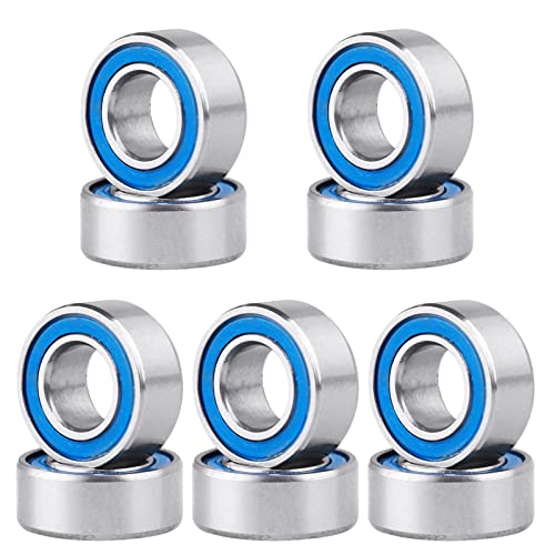Miniature Deep Groove Ball Bearings - 10-Pack 5x10x4mm