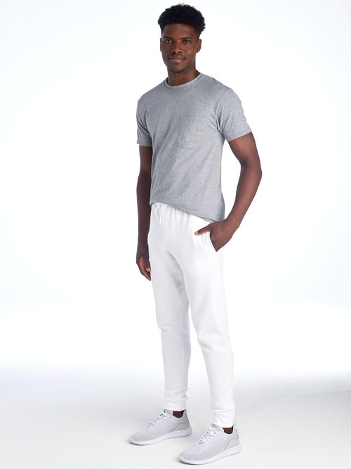 Jerzees Men's NuBlend Fleece Joggers - Relaxed Fit with Pockets, Soft Cotton Blend