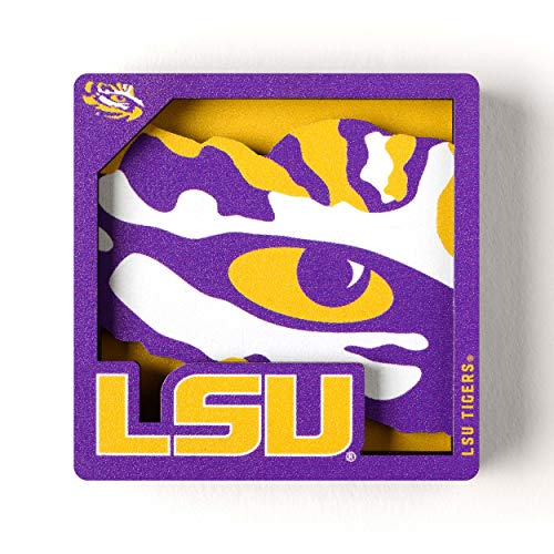 YouTheFan NCAA LSU Tigers 3D Logo Magnetic Fan Accessory