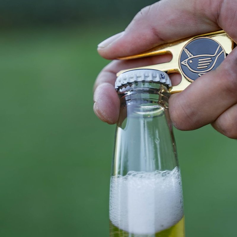 Birdicorn 6-in-1 Heavy Edition Divot Tool with Ball Marker & Coin Holder – Ball Liner, Bottle Opener, Putting Aid, Grip Rest – Metal Golf Tool