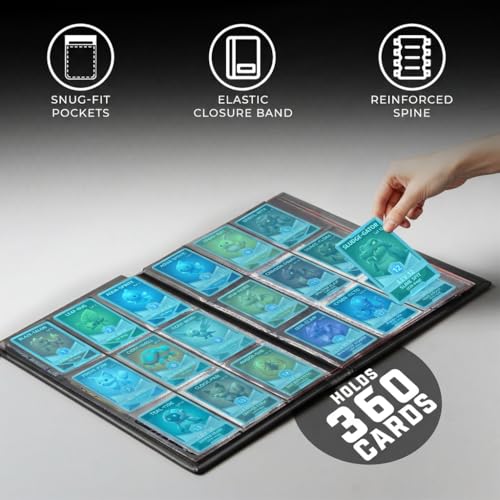 9-Pocket Trading Card Binder - Durable, Acid-Free Storage for TCGs