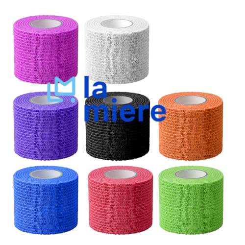 Self-Adherent Cohesive Bandages - 2" x 5 Yards, 8 Pack, Mix Colors