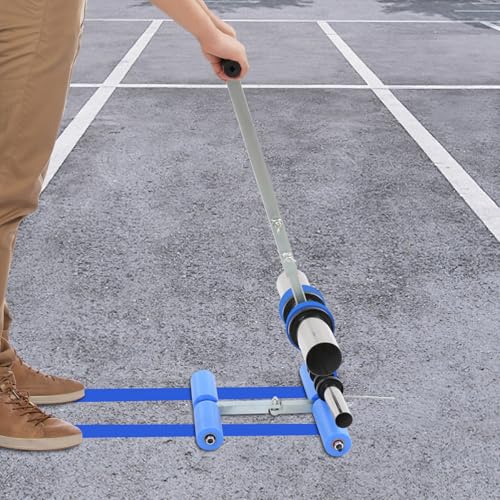 Basketball Court Line Marking Machine - Adjustable Tape Applicator