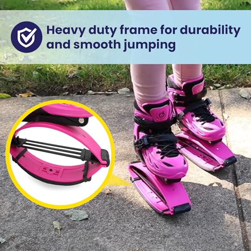 Jumping Shoes for Kids - Pink Moon Boots, Small (31-34 EU)