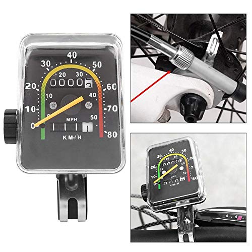 Mechanical Bike Speedometer with LCD Display - Odometer for 26-29 Inch Bikes