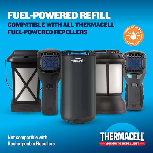 Thermacell 120-Hour Fuel-ZoneGuard Mosquito Repellent Refills – Genuine, EPA-Registered, 30 Mats & 10 Fuel Cartridges