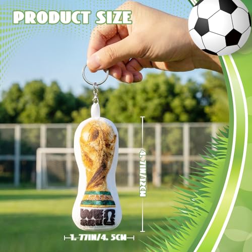 FIFA 2026 World Cup Trophy Plush Backpack Charm - 4.7 Inch Soccer Pendant