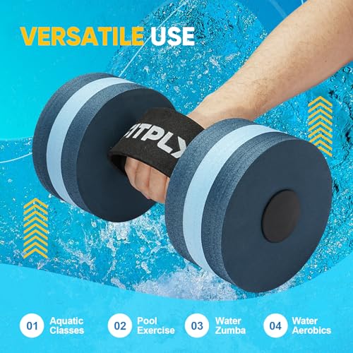 Water Weights Dumbbells for Swimming Exercise - Dark Blue