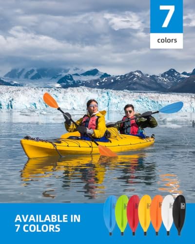 Kayak Paddle with Alloy Shaft - 86in to 95in Length Options