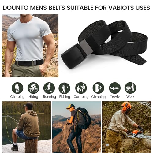 Reversible Nylon Web Belt - YKK Buckle, Metal-Free, 59 Inch