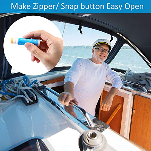 Zipper Lubricant Wax Stick for Boats, Drysuits, and Tents