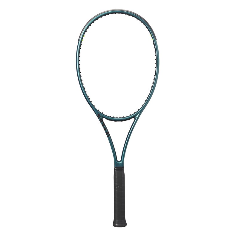 Wilson Blade 98 (16x19) V9 Strung Performance Tennis Racket - Grip Size 2-4 1/4", Strung with Sensation 16 Natural at Mid Range Tension