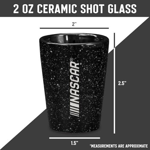 2oz Ceramic Shot Glass - Laser Engraved Ross Chastain Alt