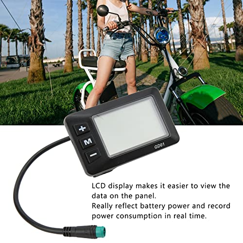 Electric Bike LCD Display Control Panel - 36V/48V, 22.2mm Handlebar