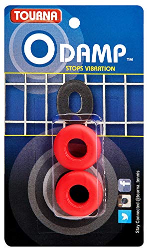Tennis Racket Vibration Dampener - O-Ring Style - 3 Pack - Red