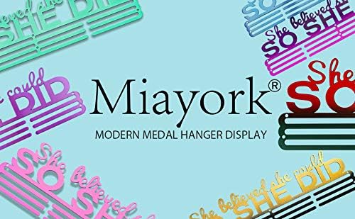 Medal Hanger Display by Medal Holder - Easy Wall Mount for Race Medals | Perfect for Runners