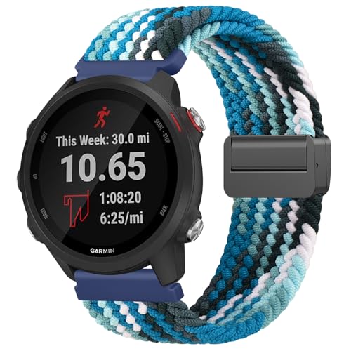 20mm Soft Nylon Replacement Watch Band - Ocean Blue