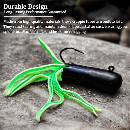 165 Pcs Tube Lure Jig Heads Kit for Bass Crappie Neons – VMSIXVM A1-165 Pcs