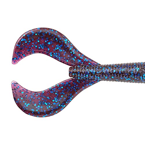 Speed Boss Soft Plastic Worm - 6 3/4 Inch - Blue Fleck