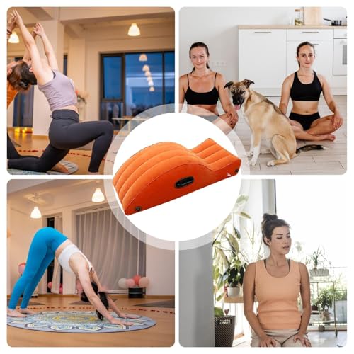 Inflatable Yoga Chaise Lounge - Portable Support Chair for Yoga