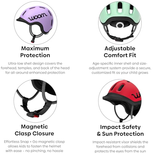 Kids' Adjustable Helmet for Biking & Roller Skating - Red, Small
