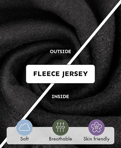 Girls' Fleece Jogger Pants - 2 Pack Black & Heather Grey, 2-3T