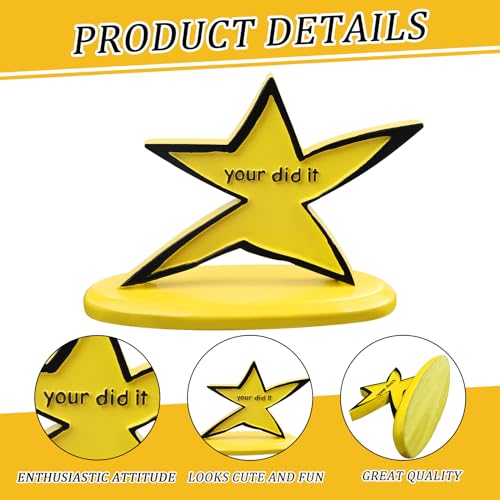 Funny Star Trophy with 'Your Did It' Inscription - Humorous Desk Decor