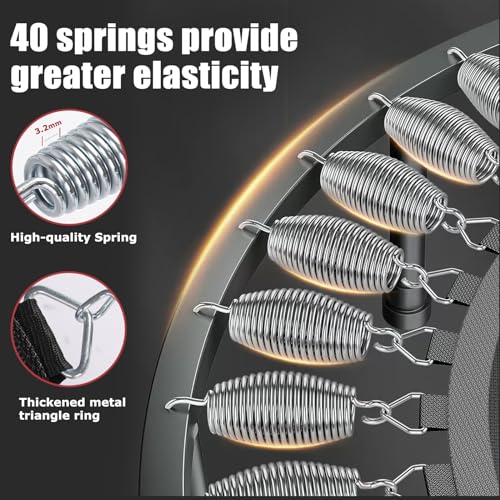 50" Foldable Rebounder Trampoline with Handle - 450 lbs Capacity