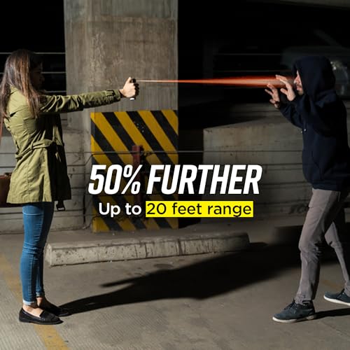 Guard Dog Security Pepper Spray for Self Defense, OC Spray with Belt Clip, Maximum Police Strength, Flip Top Safety for Quick and Accurate Aim, 20 Feet Range, 2 fl oz