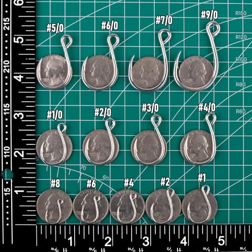 Replacement Fishing Hooks - 30 Pack Inline High Carbon Steel