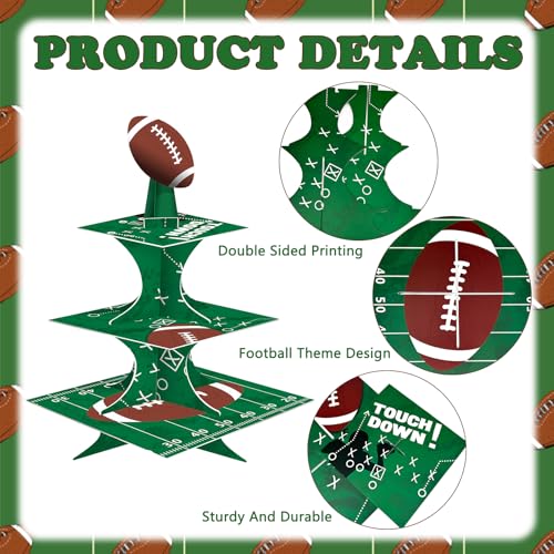 FRIDAY NIGHT Super Football Bowl Party Cardboard Cupcake Stands 3