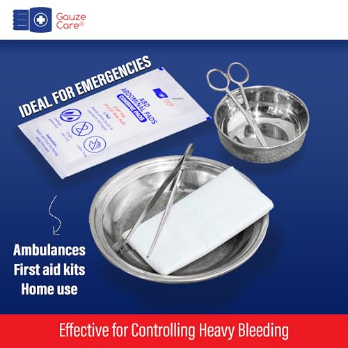 Sterile ABD Pads - 50-Pack, 5 x 9 Inches, Extra Absorbent Wound Dressing